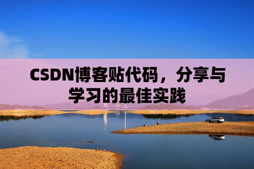 CSDN博客贴代码，分享与学习的最佳实践